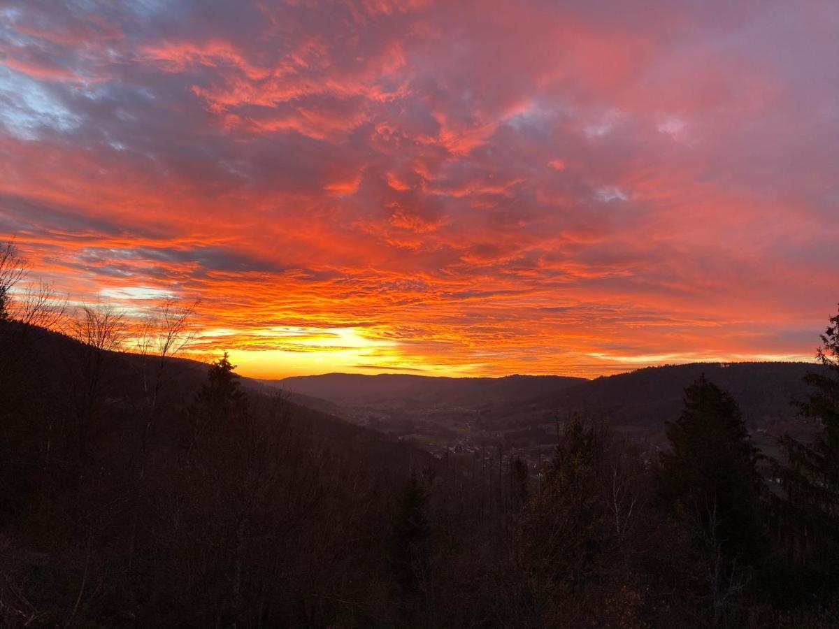 Le Gite Cozy De Bouvacote Avec Vue Panoramique Et Sauna Le Tholy Buitenkant foto